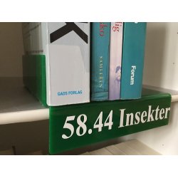 Skillesttte, retvinklet m/ lille sttte. Valgfri tekst 