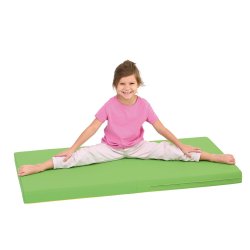 Skummadras i gul/grn, 120 cm