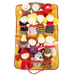 Hnddukkest med taske