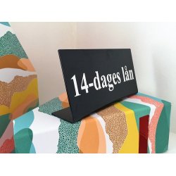 Skilte - fritstende med valgfri tekst