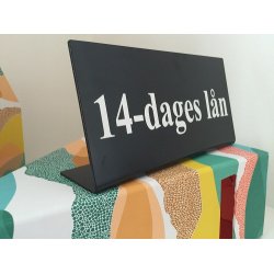 Skilte - fritstende med valgfri tekst