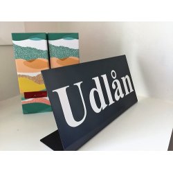 Skilte - fritstende med valgfri tekst