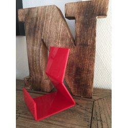 Akryl bogholder i farvet akryl