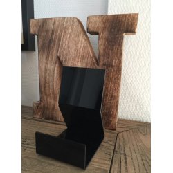 Akryl bogholder i farvet akryl