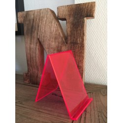 Bibshop skrhylde fluorescerende akryl