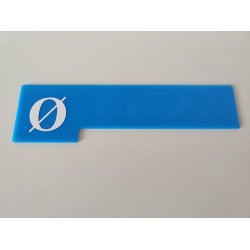 Skilleplade med bogstav, Small. St med 29 stk.