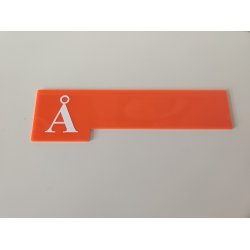 Skilleplade med bogstav, Small. St med 29 stk.