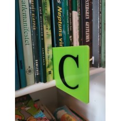 Skilleplade med bogstav, Small. St med 29 stk.