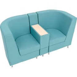 2-personer sofa med bord