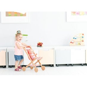 Retro dukke-klapvogn