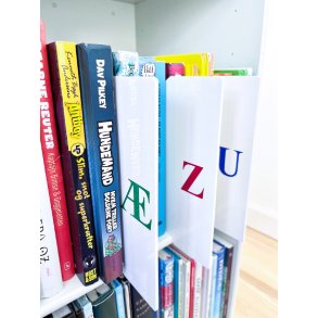 L-formet skilleplade, St med alfabetet