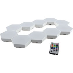 Sekskantede LED-lyspaneler