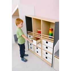 FLO lsehus XL, hvid eller antracit, Gavl til venstre