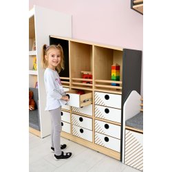 FLO lsehus XL, hvid eller antracit, Gavl til venstre