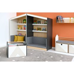 FLO lsehus XL, hvid eller antracit, Gavl til hjre