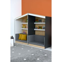 FLO lsehus XL, hvid eller antracit, Gavl til hjre