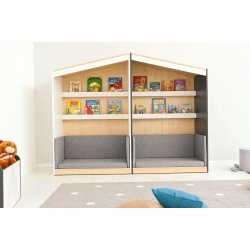 FLO lsehus XL, hvid eller antracit, Gavl til venstre