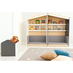 FLO lsehus XL, hvid eller antracit, Gavl til venstre