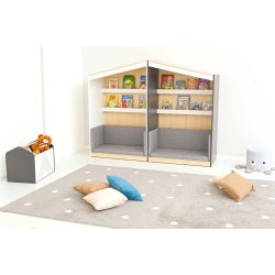 FLO lsehus XL, hvid eller antracit, Gavl til venstre