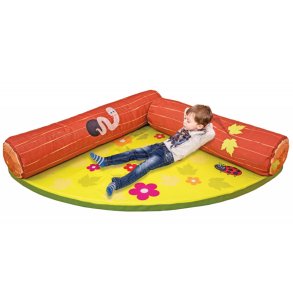 Hjrnemadras med puder - Skoven