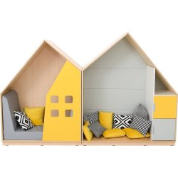 Legehus st med 2 stk. med smart tilbehr