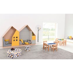 Legehus st med 2 stk. med smart tilbehr