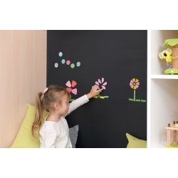 Legehus med sort magnetisk tavle