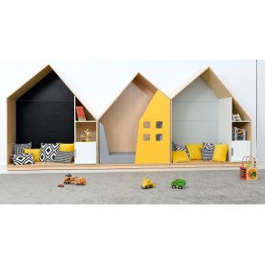 Indendrs legehuse til brn - st med 3 stk.
