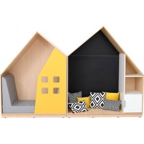 Legehus med sort magnettavle, st med 2 stk. og tilbehr