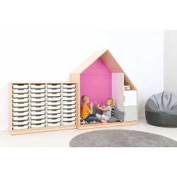 Legehus med 2 hylder