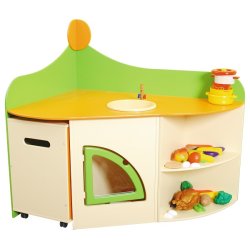 Legekkken med vask og opvaskemaskine