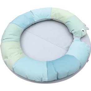 Legemtte, larve i pastelfarver