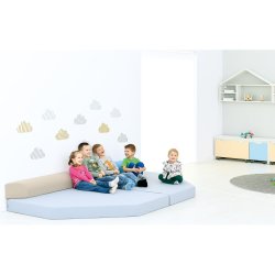 Hjrnemadras med rygpuder