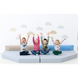 Hjrnemadras med rygpuder