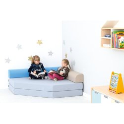 Hjrnemadras med rygpuder