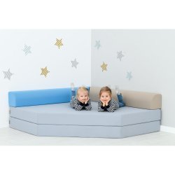 Hjrnemadras med rygpuder