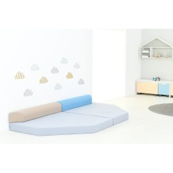 Hjrnemadras med rygpuder