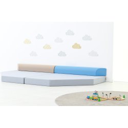 Hjrnemadras med rygpuder