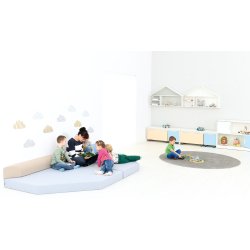 Hjrnemadras med rygpuder