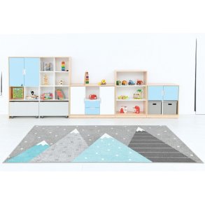 Legetppe med bjerge, 2 x 3 m