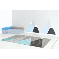 Legetppe med bjerge, 2 x 3 m