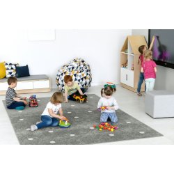 Grt tppe med hvide prikker