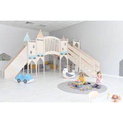 Gulvtppe til brn - ensfarvet og rundt