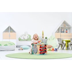 Gulvtppe til brn - ensfarvet og rundt