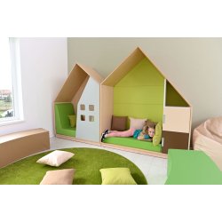 Gulvtppe til brn - ensfarvet og rundt