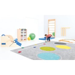 Legetppe til brn med farverige sten