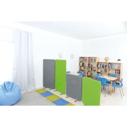 Lydabsorberende skrmvg 