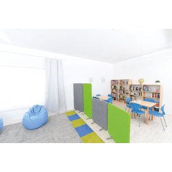 Lydabsorberende skrmvg 