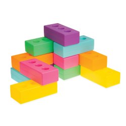 Lysende byggeklodser 12 stk.