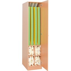 Madrasskab med d�r til 4 madrasser 